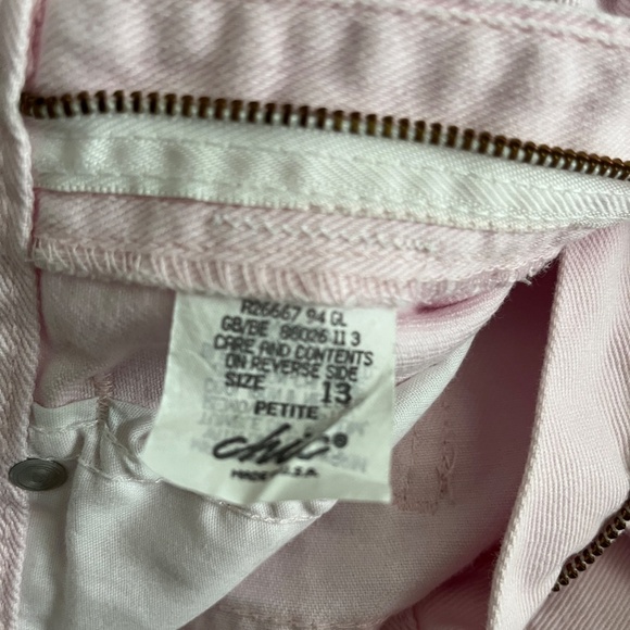 Chic Pale Pink Denim Jeans. Made in USA - Picture 11 of 11